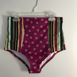 High waisted bathing suit bottom